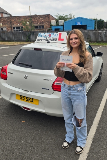 A big congratulations to Georgia Brooks.🥳<br />
Georgia passed her driving test today at Newcastle Driving Test Centre. First attempt and with just 2 driver faults.<br />
Well done Georgia safe driving from all at Craig Polles Instructor Training and Driving School. 🙂🚗<br />
Driving instructor -Simon Smallman