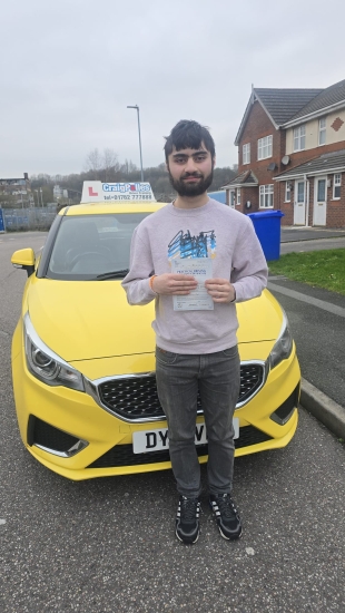 A big congratulations to Kevin Verma.🥳<br />
Kevin passed his driving test today at Cobridge Driving Test Centre, with just 3 driver faults.<br />
Well done Kevin safe driving from all at Craig Polles Instructor Training and Driving School. 🙂🚗<br />
Driving instructor-Paul Lees