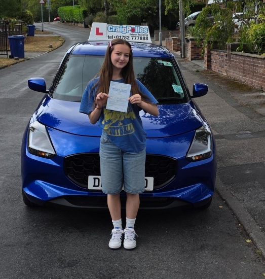 Huge congratulations today to Lily Blamford.🥳<br />
Lily has passed her driving test with just 2 driver faults.<br />
Well done Lily, safe driving from all at Craig Polles Instructor Training and Driving School. 🙂🚗<br />
Driving instructor-Andrew Crompton