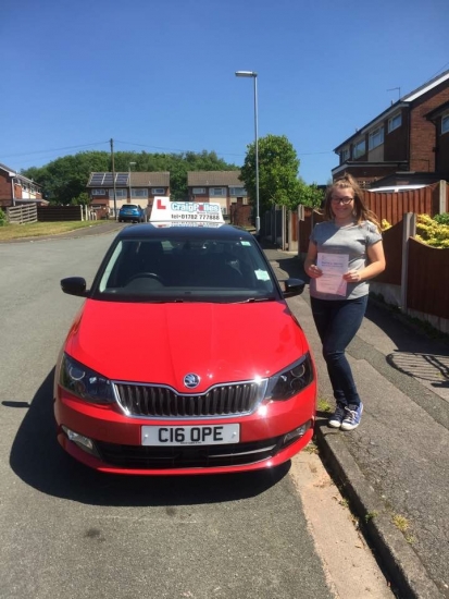 A big congratulations to Paige Dale Denton Paige passed her driving test today at Cobridge Driving Test Centre first time and with just 3 driver faults <br />
<br />
Well done Paige - safe driving from all at Craig Polles Instructor Training and Driving School 🚗😀