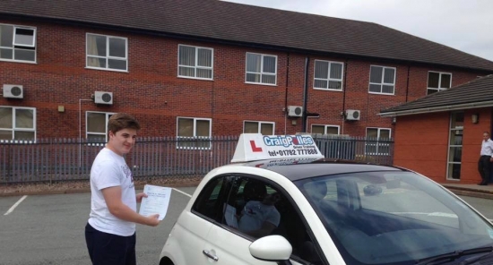 A big congratulations to Patrick Beech for passing his driving test First time and with just 2 driver faults <br />
<br />
Well done Patrick - safe driving