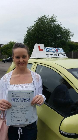 Big congratulations to Rebecca Perry for passing her driving test today at the first attempt A great drive Rebecca - well done and safe driving