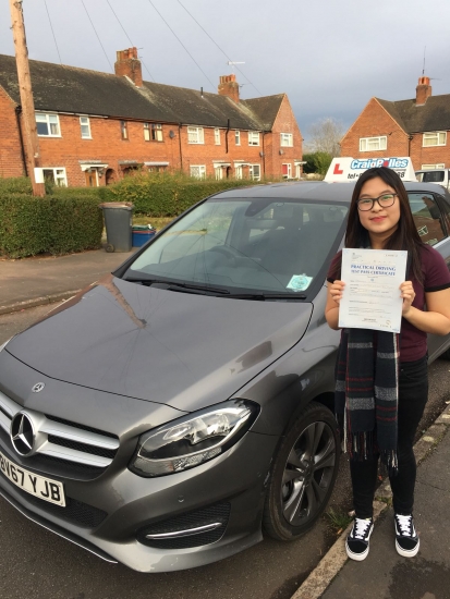 A big congratulations to Rebecca Yu. Rebecca passed her driving test today, at Newcastle Driving Test Centre and with just 3 driver faults.<br />
<br />
Well done Rebecca - safe driving from all at Craig Polles Instructor Training and Driving School. 🚗😀