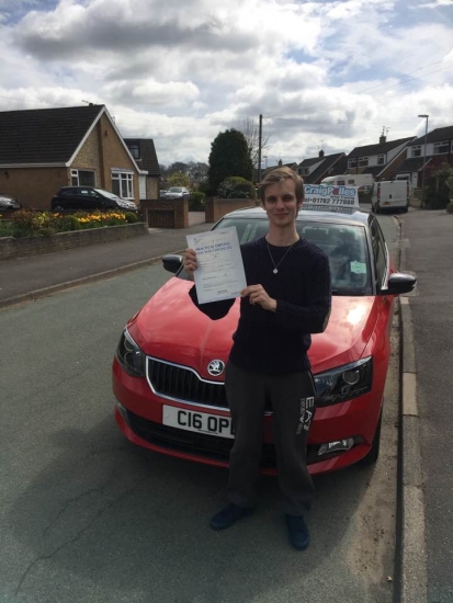 A big congratulations to Ryan Wilson Ryan passed his<br />
<br />
driving test today at Cobridge Driving Test Centre first time and with just 1 driver fault <br />
<br />
Well done Ryan - safe driving from all at Craig Polles Instructor Training and Driving School 🚗😀
