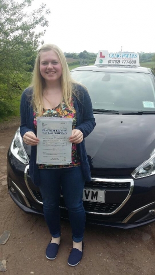 A big congratulations to Sam Davies Sam passed her driving test today at Newcastle Driving Test Centre first time and with just 7 driver faults <br />
<br />
Well done Sam - safe driving from all at Craig Polles Instructor Training and Driving School 🚗😀