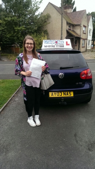 A big congratulations to Sara Housley for passing her driving test today First time and with just 1 driver fault <br />
<br />
Well done Sara - safe driving