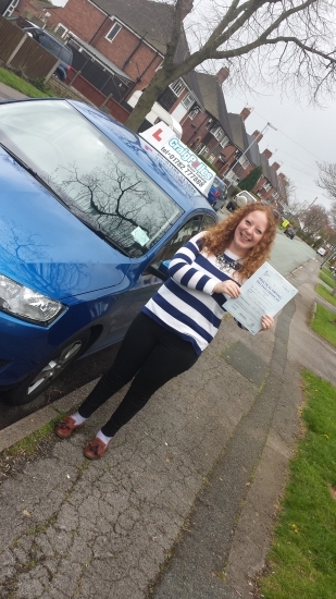 A big congratulations to Sarah Rowley for passing her driving test today First time and with just 5 driver faults <br />
<br />
Well done Sarah - safe driving