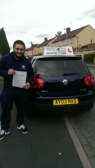 A big congratulations to Tayyab Malik for passing his driving test today First time and with just 2 driver faults <br />
<br />
A fantastic drive Tayyab - well done and safe driving