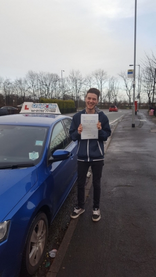 A big congratulations to Tom Baillie, who has passed his driving test today at Cobridge Driving Test Centre, with 6 driver faults.<br />
<br />
Well done Tom - safe driving from all at Craig Polles Instructor Training and Driving School. 🚗😀