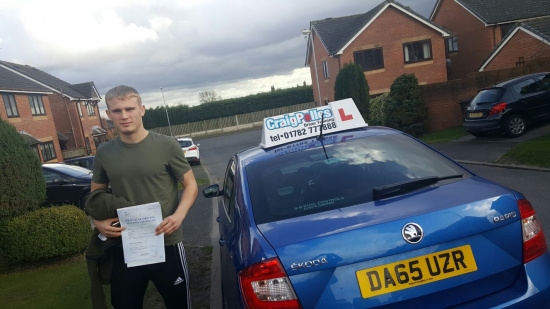 A big congratulations to Tom Nicholls Burton Tom passed his<br />
<br />
driving test today at Cobridge Driving Test Centre with just 3 driver faults <br />
<br />
Well done Tom - safe driving from all at Craig Polles Instructor Training and Driving School 🚗