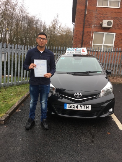 A big congratulations to Usnain Sajid, who has passed his driving test today at Newcastle Driving Test Centre, with just 4 driver faults.<br />
<br />
Well done Usnain - safe driving from all at Craig Polles Instructor Training and Driving School. 😀🚗<br />
<br />
Instructor Saiqa Nawaz