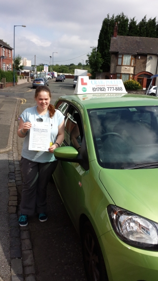 Congratulations to Vicky Ellis for passing your driving test today with just 4 driver faults Very well done Vicky Safe driving 