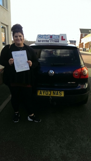 A big congratulations to Zoe Scott for passing her driving test today First time and with just 6 driver faults <br />
<br />
Well done Zoe - safe driving