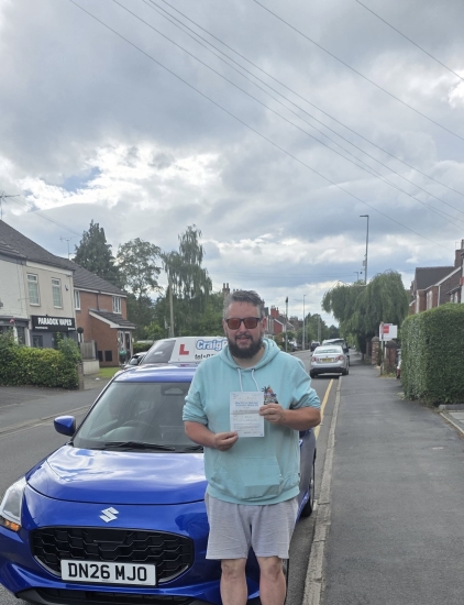 Huge congratulations today to Josh Chapman.🥳<br />
Josh has passed his driving test today with just 5 driver faults!<br />
Well done Josh safe driving from all at Craig Polles Instructor Training and Driving School. 🙂🚗<br />
Driving instructor-Andrew Crompton
