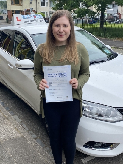 A big congratulations to Amber Schofield. Amber passed her driving test today at Cobridge Driving Test Centre, with just 2 driver faults.<br />
Well done Amber- safe driving from all at Craig Polles Instructor Training and Driving School. 🙂🚗<br />
Instructor-Gareth Butler
