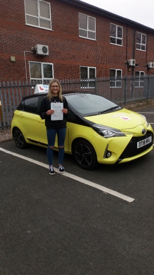 A big congratulations to Ellie Martin, who has passed her driving test at Newcastle Driving Test Centre, on her First attempt and with just 3 driver faults.<br />
Well done Ellie- safe driving from all at Craig Polles Instructor Training and Driving School. 🙂🚗<br />
Instructor-Brad Peach