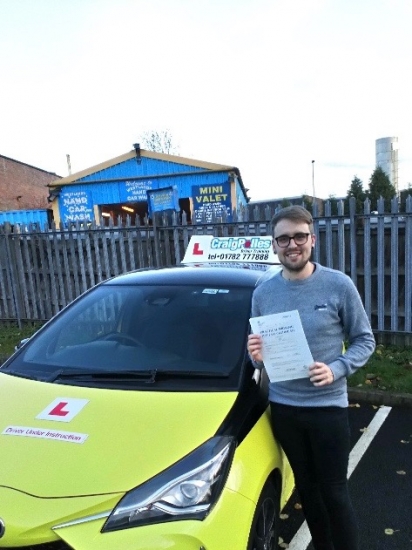 A big congratulations to Tom Maddox, who has passed his driving test today at Newcastle Driving Test Centre, with 7 driver faults.<br />
Well done Tom- safe driving from all at Craig Polles Instructor Training and Driving School. 🚗😀<br />
Instructor-Brad Peach