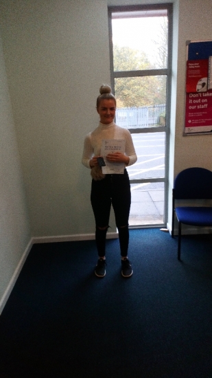A big congratulations to Hannah Swift, who has passed her driving test today at Newcastle Driving Test Centre, with just 4 driver faults.<br />
Well done Hannah- safe driving from all at Craig Polles Instructor Training and Driving School. 🙂🚗<br />
Instructor-Brad Peach