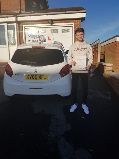 A big congratulations to Ben Harrison, who has passed his driving test today at Cobridge Driving Test Centre, at his First attempt and with 7 driver faults.<br />
Well done Ben - safe driving from all at Craig Polles Instructor Training and Driving School. 🙂🚗<br />
Instructor-Dave Wilshaw