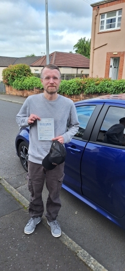 Iain Frew from Galston passed his driving test at Cumnock  driving test centre with only TWO driving faults. Iain has a great attitude to driving and road safety and took his time to really learn the necessary skills to be a safe, competent driver.<br />
That&acute;s how he achieved this outstanding result.