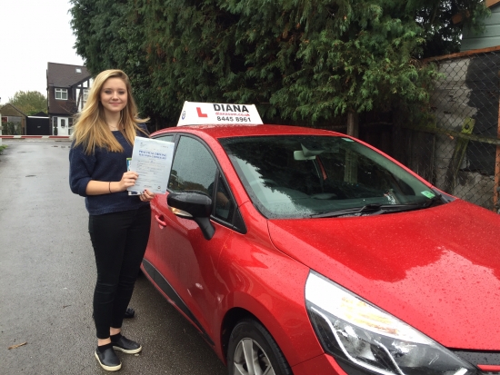 Well done Eleanor 3 minors in Barnet- brilliant