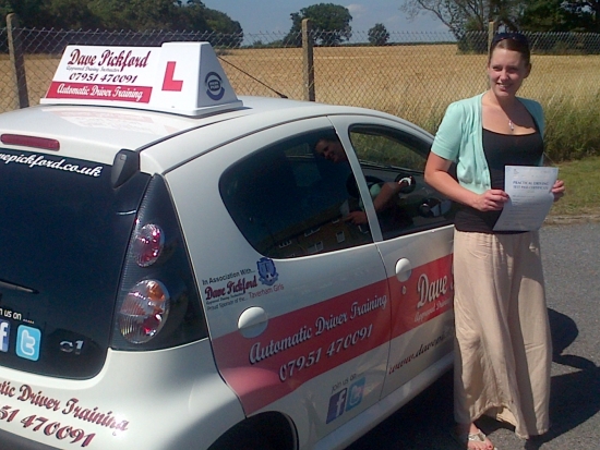 Congratulations to Kim Chard who passed her Automatic Driving Test at Norwich MPTC a fantastic drive near perfection despite the growing nerves i am really pleased for you and no how much this means to both yourself and your family enjoy your newly found independence and i hope you enjoyed your first shopping experience remember to Stay Safe