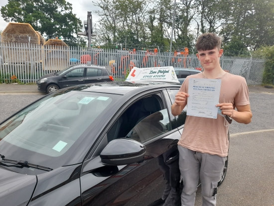 Congratulations to Archie who Passed his Automatic Driving Test this morning at Colchester in #Bumble <br />
Well done on a great drive, you can now join your sister in becoming a taxi for mum & Dad 😂£<br />
Gotta say we´ll done to your mum and dad as well who have been brilliant with the additional practice 👌<br />
Stay safe, bare in mind the feedback given, enjoy that car of yours & w