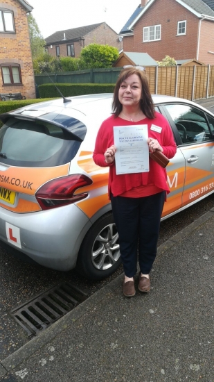 Congratulations to Karen who Passed her Automatic Driving Test this morning with a great drive.<br />
It´s been an absolute pleasure to help reach this goal and I´m so pleased, despite the early start.<br />
Bare in mind the feedback given & Stay Safe out there, I shall be keeping my eye out for you.<br />
www.learntodriveautomatic.com