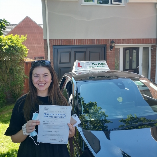 Congratulations to Ella who Pased her Automatic Driving Test this morning at Colchester in #Bumble<br />
Wel done on a great drive I am so pleased for you and can honestly say I am proud of the driver you have become particularly with your decision making.<br />
It hasn´t been easy especially with all the start n stopping due to lock downs so this is long overdue, enjoy the car shopping & independ