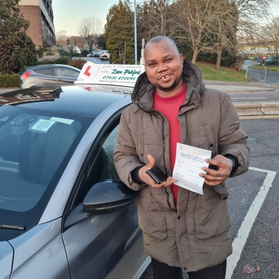 Congratulations to Emmanuel who Passed his Automatic Driving Test this afternoon at Colchester in #Bumble <br />
A great drive gifting him what he described as the best early Christmas and Birthday gift 🎁 <br />
It´s been an absolute pleasure to help this young nan achieve this, keep those standards up and take care, have a great Christmas 🎅<br />
<br />
#learntodrive #Automatic #Drivinglessons #Colcheste