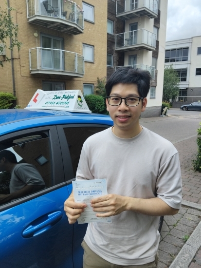 Congratulations to Arison who Passed his Automatic Driving Test this afternoon at Colchester in #bumble <br />
It´s been an absolute pleasure and will miss our lessons but this is what it´s all about, the hard work paid off which showed in a great drive 👌<br />
Bare in mind the feedback given and wish all the very best for the future, Stay Safe 👍<br />
<br />
#learntodrive #automatic #drivinglessons