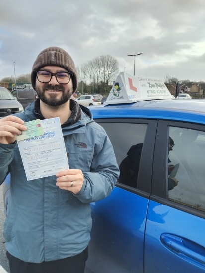 Congratulations to Zach who Passed his Automatic Driving Test this morning at Clacton in #Bumble <br />
Well done... a great drive on a somewhat gloomy morning, it&acute;s been an absolute pleasure and I&acute;m so pleased for you, now keep those standards up, stay safe and enjoy the superbowl 🏈<br />
<br />
#learntodrive #Automatic #drivinglessons #automaticdrivinglessons #learntodriveautomatic #halstead #ea