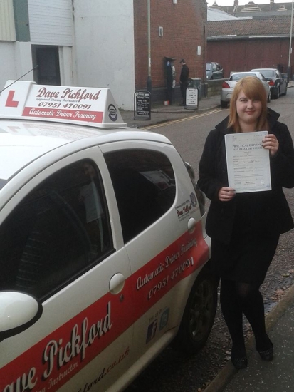 Congratulations to Anna who passed her Automatic Driving Test at Norwich MPTC this afternoon Well done made that parking a little harder than it needed to be but learnt from it all round a good drive fully deserved Im glad I could help remember to Stay Safe<br />
<br />

<br />
<br />
