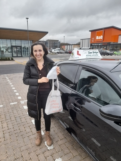 Congratulations to Sinem who Passed her Automatic Driving Test this afternoon at Colchester in #Bumble <br />
A great drive keeping those nerves under control nicely and showing what a good safe driver she is just as we had discussed 😁<br />
In her own words ´I have a stupid smile under this mask and it feels like all the stones have been lifted´ 👍<br />
It has been an absolute pleasure ☺ Sta