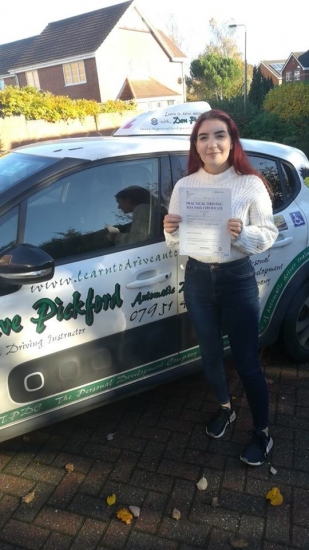 Congratulations to Ellie from #Dereham who Passed her Automatic Driving Test this morning at #Norwich in #Bumble<br />
Well done on a great drive, was certainly worth the early start, just bare in mind the feedback given and Stay Safe!!!<br />
www.learntodriveautomatic.com