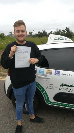 Congratulations to Kieran who passed his Automatic Driving Test this morning at #Norwich in #Bumble #TPDC<br />
Well done matey it´s been an absolute pleasure, thanks for the early morning start and a rare visit to the broadband test centre 😂<br />
Bare in mind the feedback give and most importantly keep yourself safe out there<br />
www.learntodriveautomatic.com<br />
Www.thepersonaldevelopmentcompany.co.uk