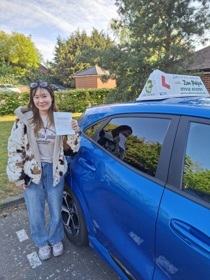 Congratulations to Fang who Passed her Automatic Driving Test this morning at Colchester in #Bumble with a great drive 👌<br />
So pleased for this young lady who kept the nerves under control to show what a great lil driver she has become and now joins the mums taxi club 😁<br />
It has been an absolute pleasure, enjoy car shopping, the independence this now brings and most importantly stay safe 👍<br />
