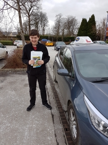 A big well done to Riordan who passed his test first time Congratulations