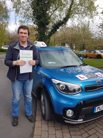 Well done to Dan from Grange for passing his test today first time. Excellent result. Safe driving and thanks for choosing Drive to Arrive.