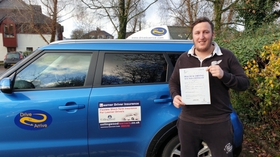 A massive well done to Paul, who passed his test today with a clean sheet. Congratulations! Drive safe and thanks for choosing Drive to Arrive.