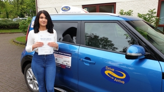 A big well done to Ella who passed her test today. Congratulations, safe driving and enjoy your new freedom. Thanks for choosing Drive to Arrive.