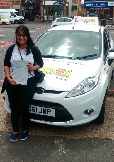 Hi my name is Ruby Iacute;ve passed my driving test on my 1st attempt all thanks to Shaileshacute;s teaching methods He is an excellent instructor always calm and patient throughout the lessons I would definitely recommend focus driving school <br />
<br />
<br />
<br />
Thank you again for your help and support