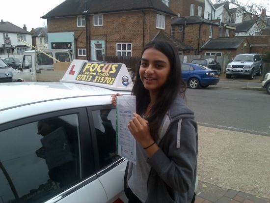 Anilka Patel passed 1ST TIME with only 5 minor faults on 27MARCH2014