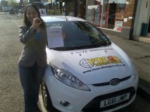 A PERFECT SCORE ZERO FAULTS Fernanda passed her practical driving test in morden on 23 april 2014 first time 