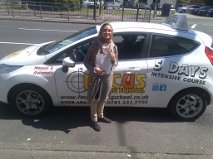 Gazala passed her practical driving test in morden with only 4 minor faults on 14072014