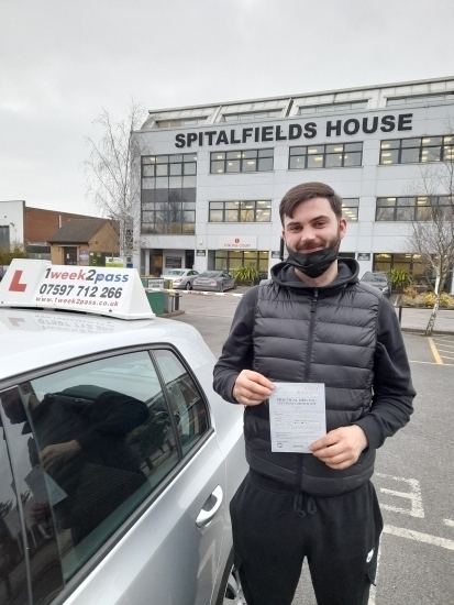 Declan passed his driving test with only 2minor faults! He kindly left a review which are included in the comments below
