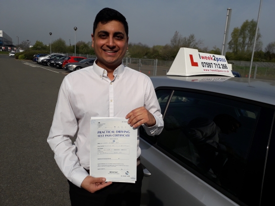 Chiraz left a review on Google for 1week2pass driving school 'Was instructed by Neil, excellent gentlemen, and a extraordinary instructor. Made the whole experience of learning to drive fun. Very flexible, would highly recommend'
