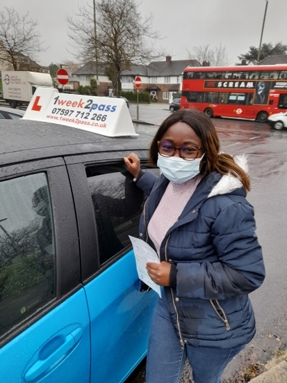 Back to Back 1 time passes for our driving school. Abi at Barnet test centre passed with only 2minor faults. She kindly left a review for our driving school which I have included in our comments below