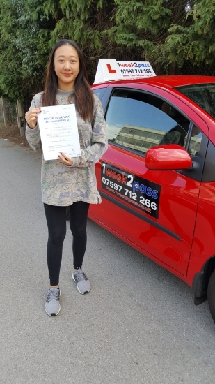 Hannah was the second pupil to pass for instructor Neil on the 31/8/18