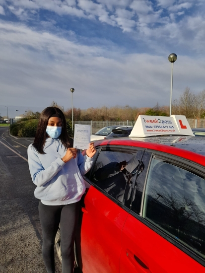 Well done Channel on passing your test at the 1st attempt!! Thank you for your review which is included in the comments below